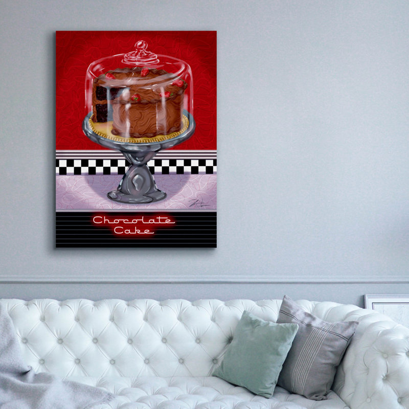  «Chocolate Cake» par Shari Warren, art mural sur toile, 40 po x 54 po, H 54 po x l 40 po