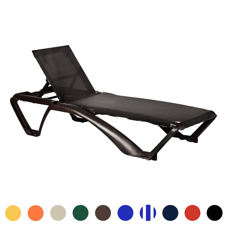190cm Long Reclining Single Chaise, Brown, Brown