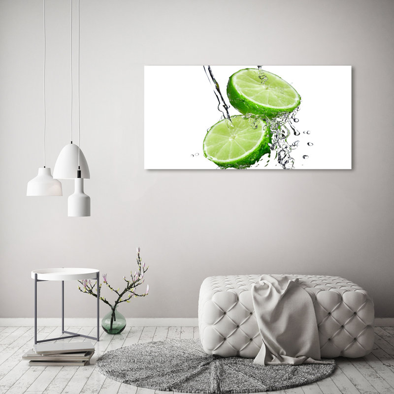 Limes And Water - Wrapped Canvas Print