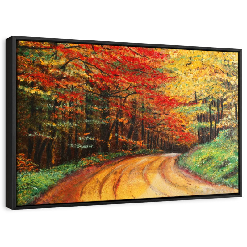 Impression sur toile d'automne, H 9 po x l 13 po