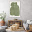 «Green Stones Composition», toile encadrée-856096732