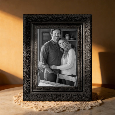 5" x 7" Black 1PC Tabletop Picture Frame for Entryway Decor