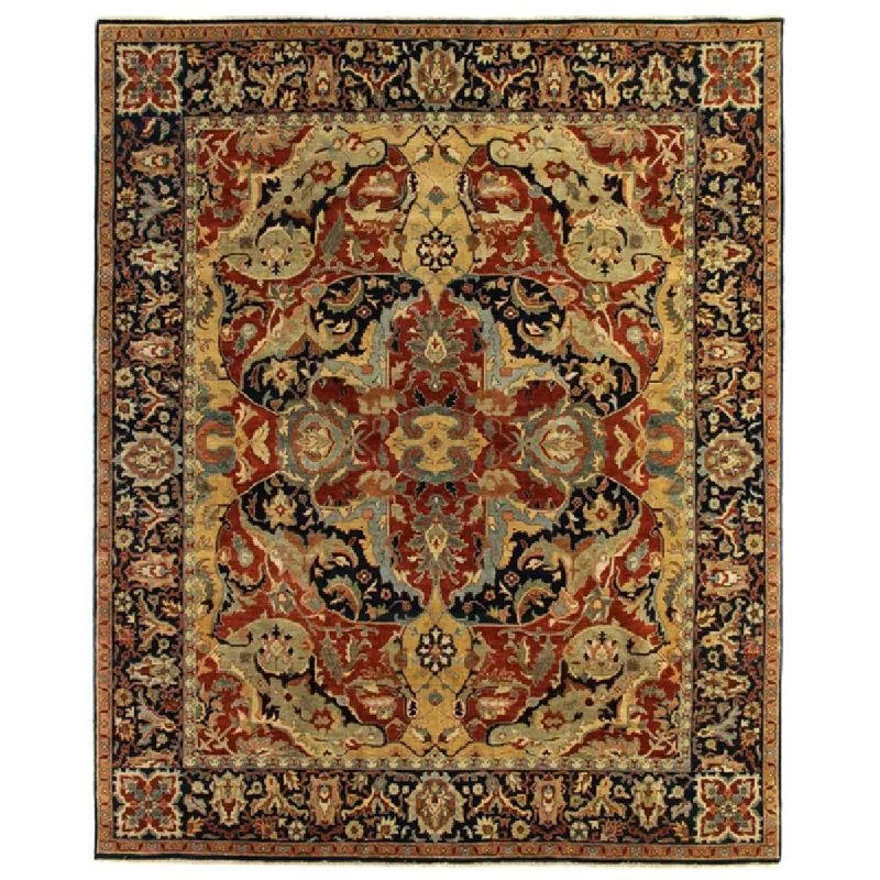 Antique Weave Serapi Wool Oriental Area Rug, Rectangle 8' x 10'
