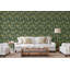 Oasis Leaves 10m x 53cm Metallic Finish Wallpaper Roll-29908718
