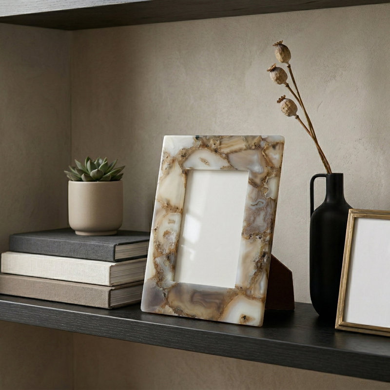 Cadre photo Mankato Agate, Gris, 5 po x 7 po