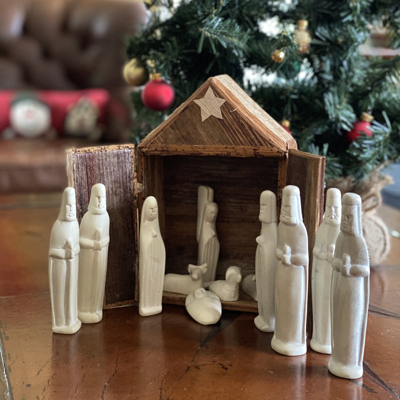 Ensemble de crèche de Noël 13 pièces