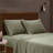 Luxury Soft Microfiber Sheet Set - 6 Piece Solid Bedding Bundle with Pillowcases - Garment Washed for Ultimate Comfort and Durability-116386971-116386972