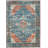 Ducote Washable Teal and Rust Machine Woven Area Rug-822375185