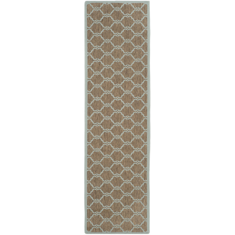 Herefordshire Performance Geometric Indoor/Outdoor Area Rug, Runner 2'3" x 10'