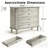 Large 4-Drawer Chest With Solid Wood, Antique Design, Metal Knobs, And Safety Features For Bedroom & Nursery-1479279616