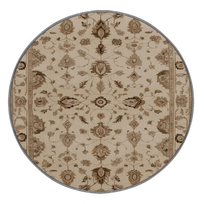 Machine Washable Tabriz Gray Area Rug