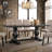 Rectangular Wooden Dining Table In Vintage Black Finish