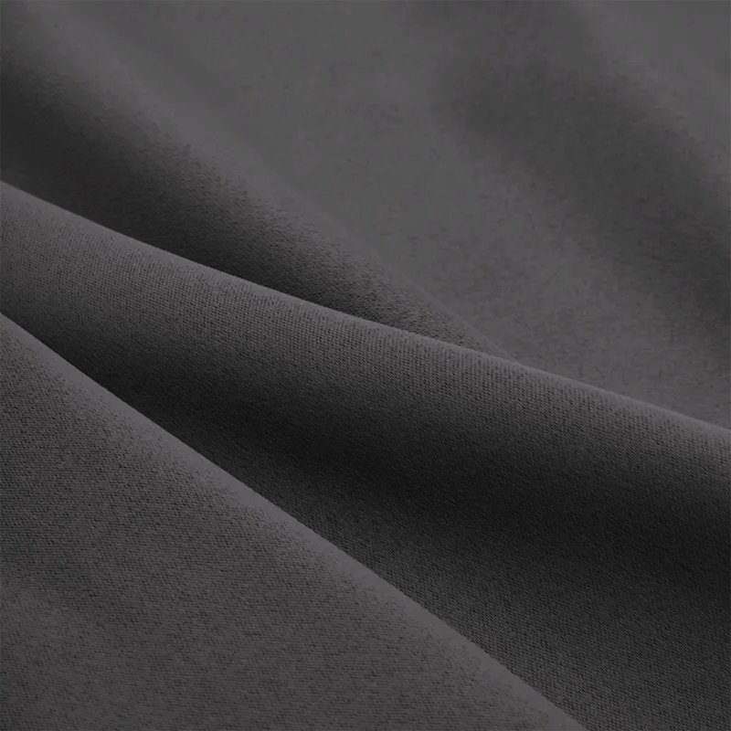 Aspire Homeware Hotel Style Polyester Room Darkening Pencil Pleat Curtain Pair for Luxury Bedroom Decor, Dark Grey