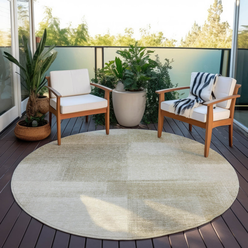 Christain Outdoor Rug, Round 8'