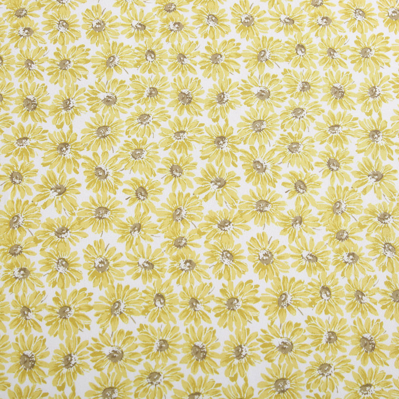 Betsey Johnson Printed Novelty Sheet Sets, Twin Sheet Set with 1 Standard Pillowcase, Sunflower Field Yellow