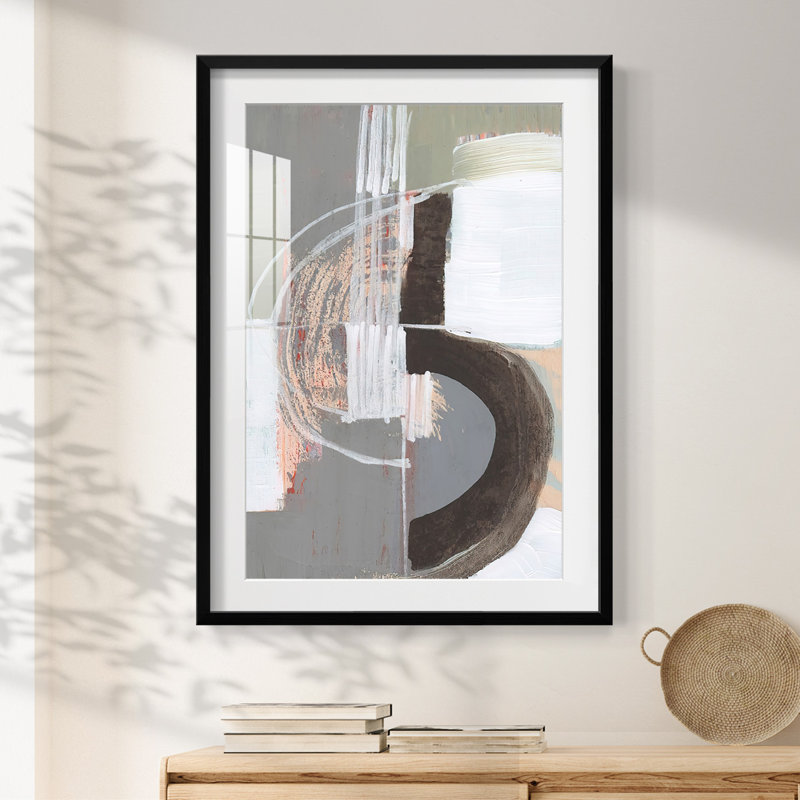 Arching Neutrals III - Impression encadrée, Noir
