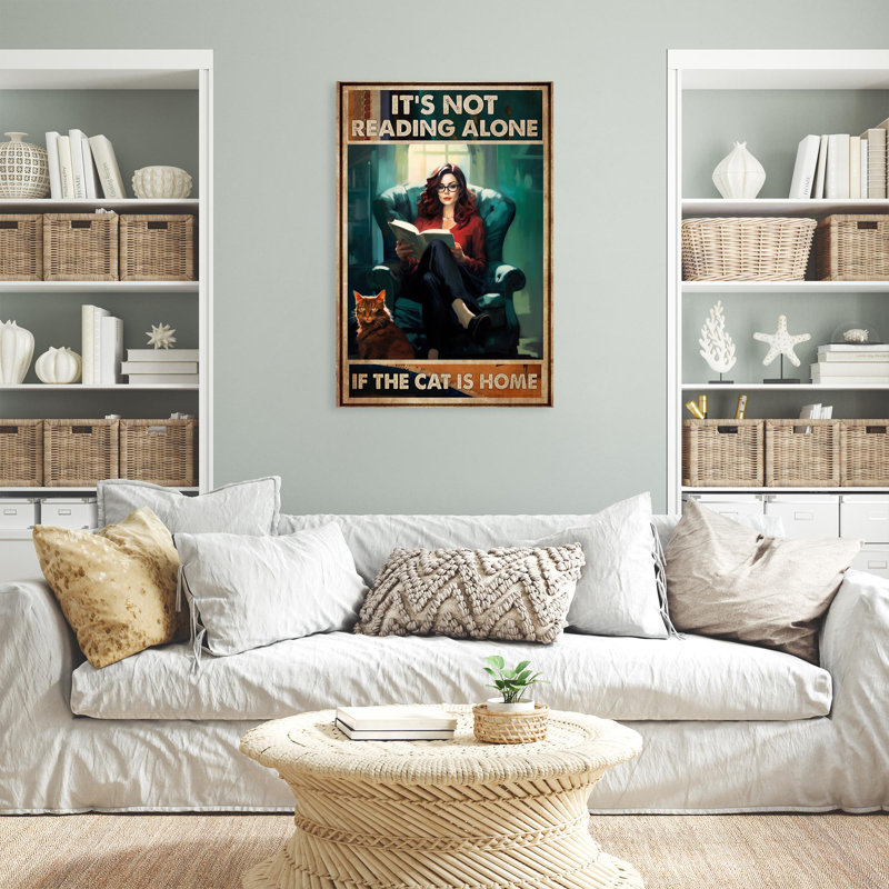 Woman Its Not Reading Alone, L 24 po x H 36 po x P 1,25 po