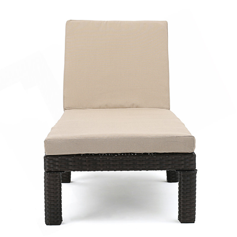 Chaise longue avec coussin