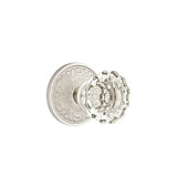 Double Dummy Astoria Clear Knob with Lancaster Rose