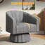 Fauteuil pivotant rembourré surdimensionné-529082456