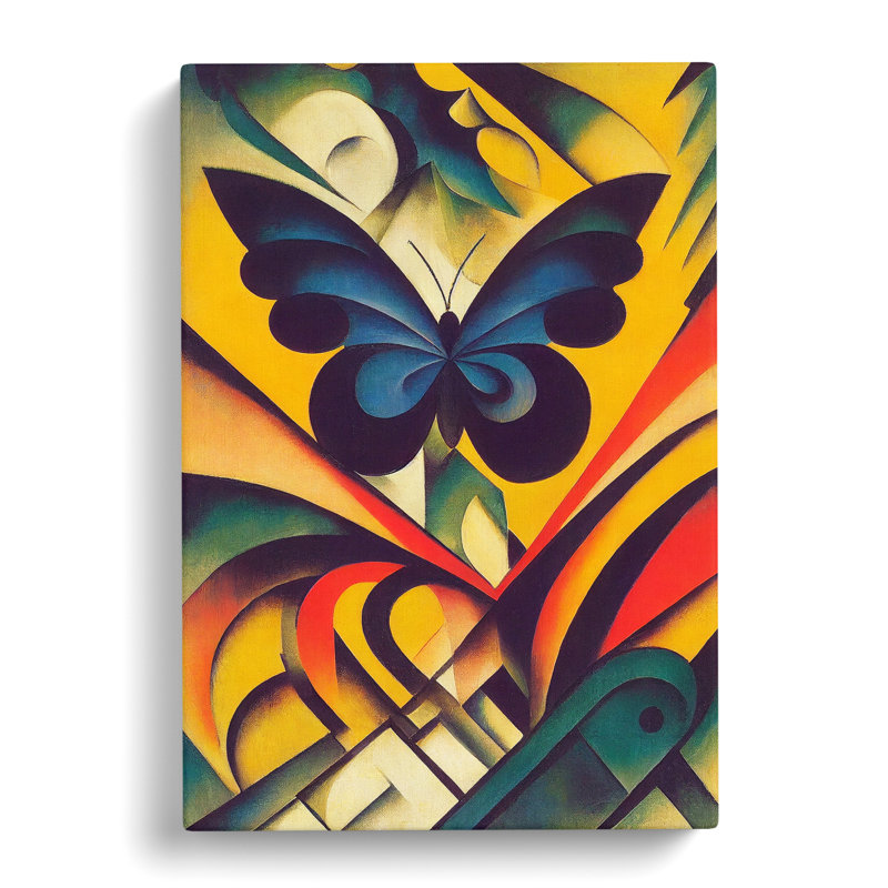 XC1022-1743X Curious Butterfly - Wrapped Canvas Print, 60cm H x 40cm W x 3cm D