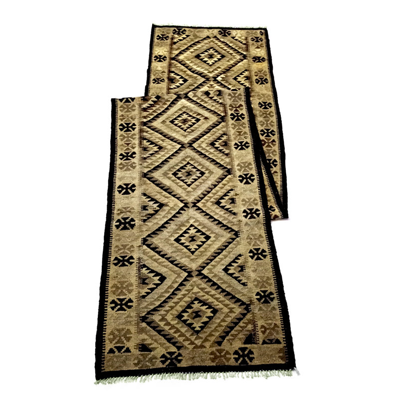 Runner Reinhold Geometric Hand Woven 100cm X 480cm Area Rug