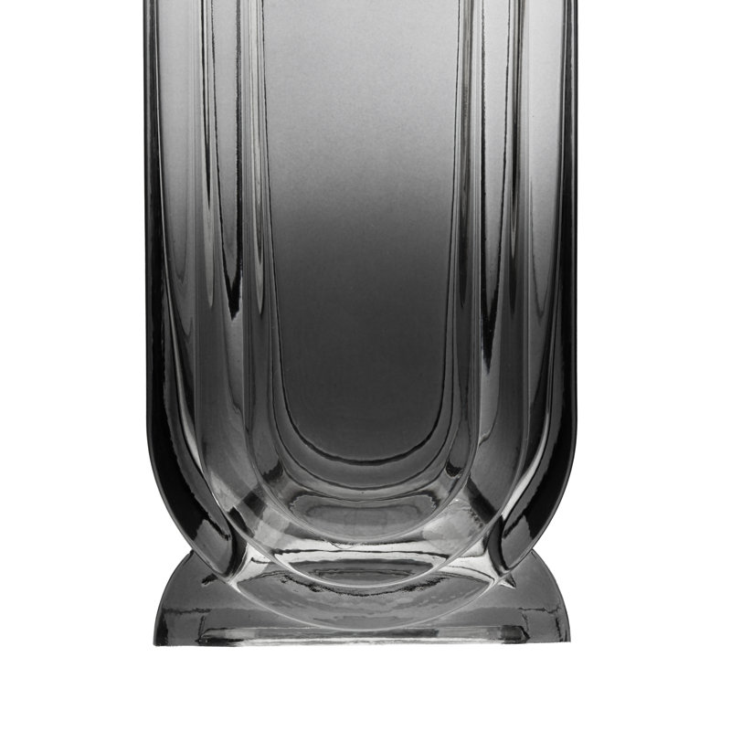 Herriman Glass Table Vase, Grey Ombre