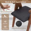 Ensemble de 4 chaises d'appoint modernes avec coussins de siège et dossier en sherpa Leathaire-844504733-844504734