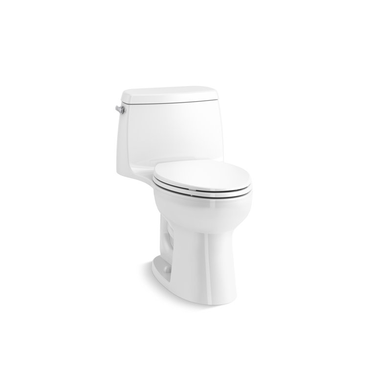 Santa Rosa Comfort Height One-Piece Compact Elongated 1.28 Gpf Toilet With Revolution 360 Swirl Flushing Technology