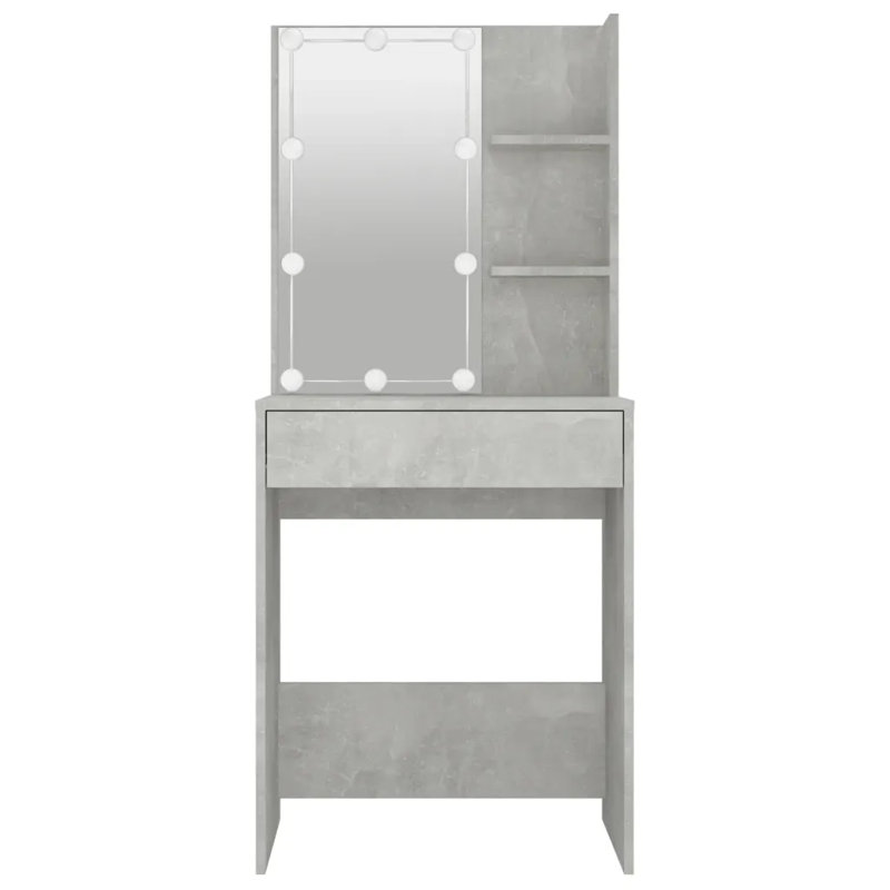 Magon Dressing Table, Concrete Grey