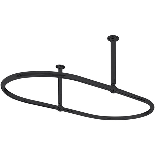 Aaren 30cm Curved Fixed Shower Curtain Rail