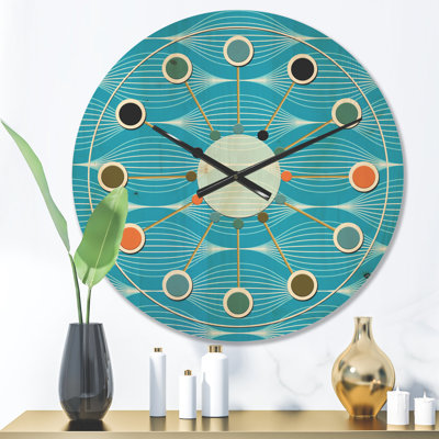 Horloge murale Mid-Century