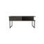 Table basse à plateau relevable en métal gris et onyx 41 po Gracie Mills