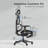 One-Touch Control Ergonomic Mesh Office Chair with 3-Level Recline Lock, Computer Chair with Adjustable Backrest & Lumbar Support & 3D Armrests & 3D Headrest-452578017-450151890