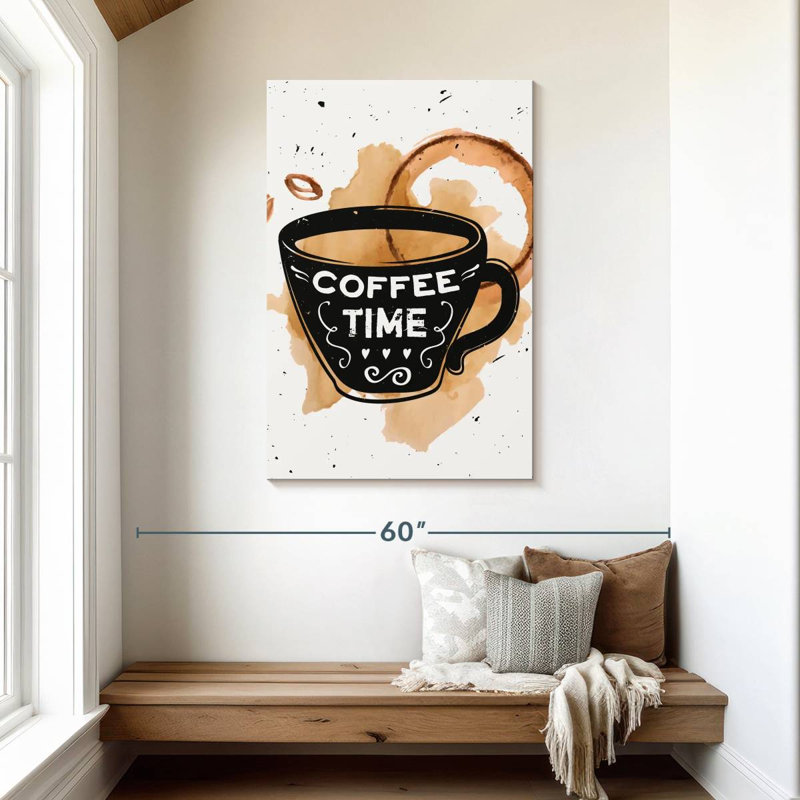 C'est l'heure du café, H 45 po x l 30 po