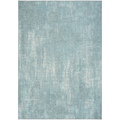Nourison Botanical Washables 5' x 7' Green Modern Indoor Rug