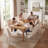 Modern Fabric Upholstered Dining Chairs Armless Side Chairs with Metal Frame For Kitchen Dining Room-1096978259