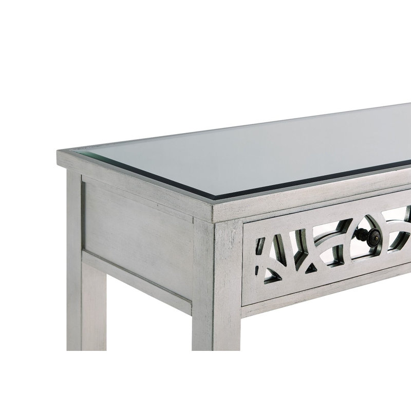 Christopher 120cm Glass Top Console Table