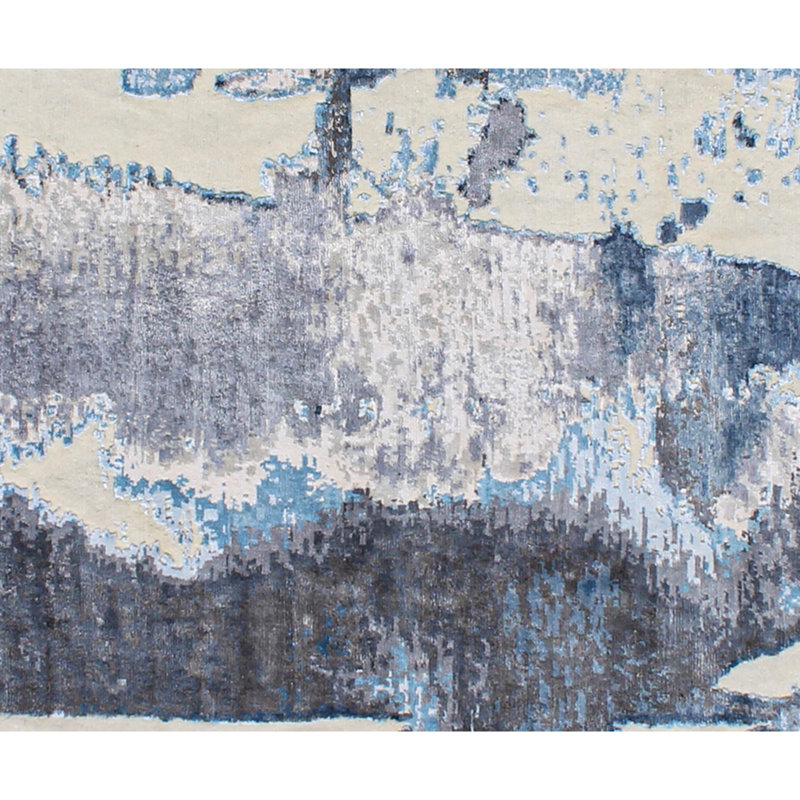 Wool Abstract Area Rug, Rectangle 10' x 14'