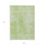 3' X 5' Green Abstract Washable Indoor Outdoor Area Rug