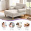 Chaise longue rembourrée avec dossier réglable Jazier-2004178816
