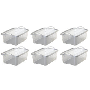 Life Story Stackable Home Organization Lidded Storage Container (Set of 6)