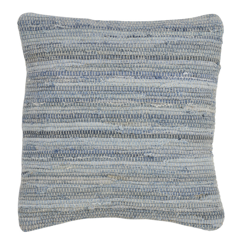 Oversized Denim Chindi Down Filled Square Throw Pillow