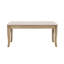 Ensemble de table de salle à manger 6 pièces, table à tréteaux rectangulaire et 4 chaises et banc rembourrés-251854746-251854744
