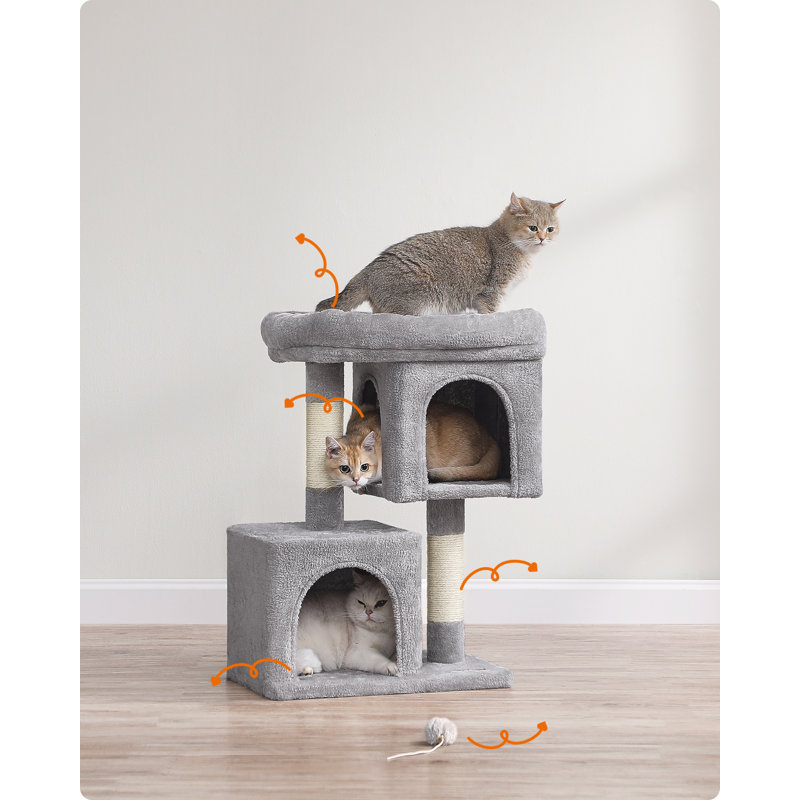 74cm Cat Tree, Light Grey