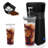 20 Oz Iced Coffee Maker For Ground Coffee, Cold Brew Tea Maker With Reusable Coffee Filter And Insulated Pitcher, Single Serve Machine For Home, Strength Control For Flavor