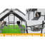 Outdoor Cat House Cat Enclosures 110" Large Kitten Playpen with Platforms,Upgrade Waterproof Cover-grey