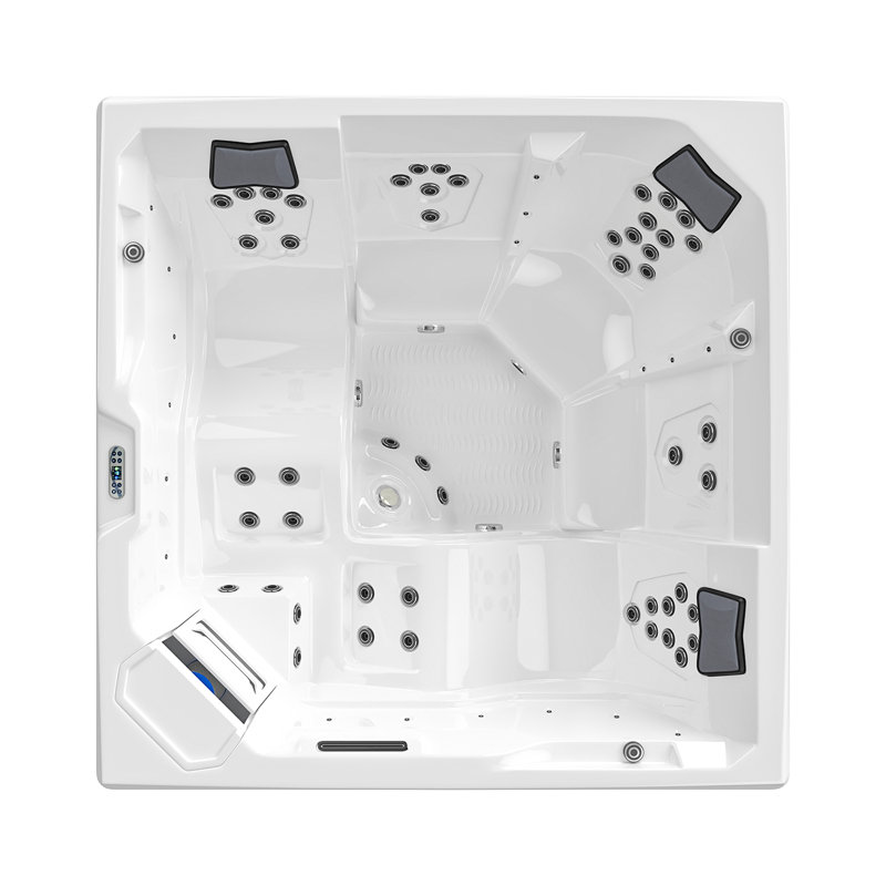 5-person Outdoor Hot Tub With 51 Water Jets And Digital Control System