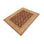 Tapis brun / beige en laine noué à la main à motif floral 9 pi 1 po x 12 pi 2 po Louise