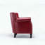 Fauteuil club Hadley - Similicuir - Rouge-136949156